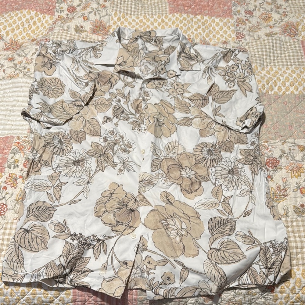 Floral Button-Up Shirt